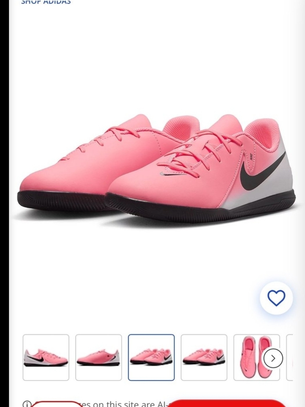 Nike Kids' Phantom GX II Club IC GS Soccer Cleats Size 6 Y